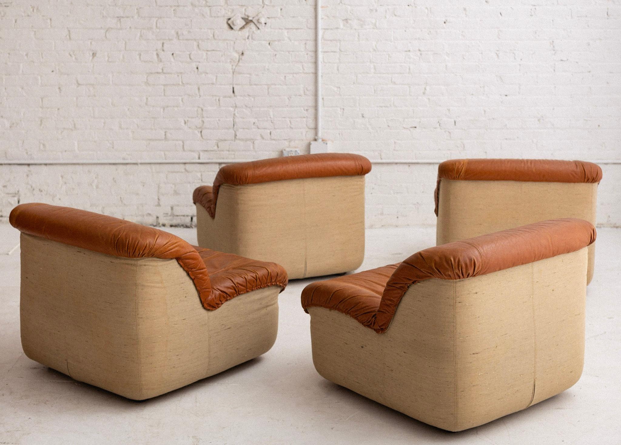 Henning Korch for Swan 'Caprice' Leather Chair / Modular Seating en vente 6