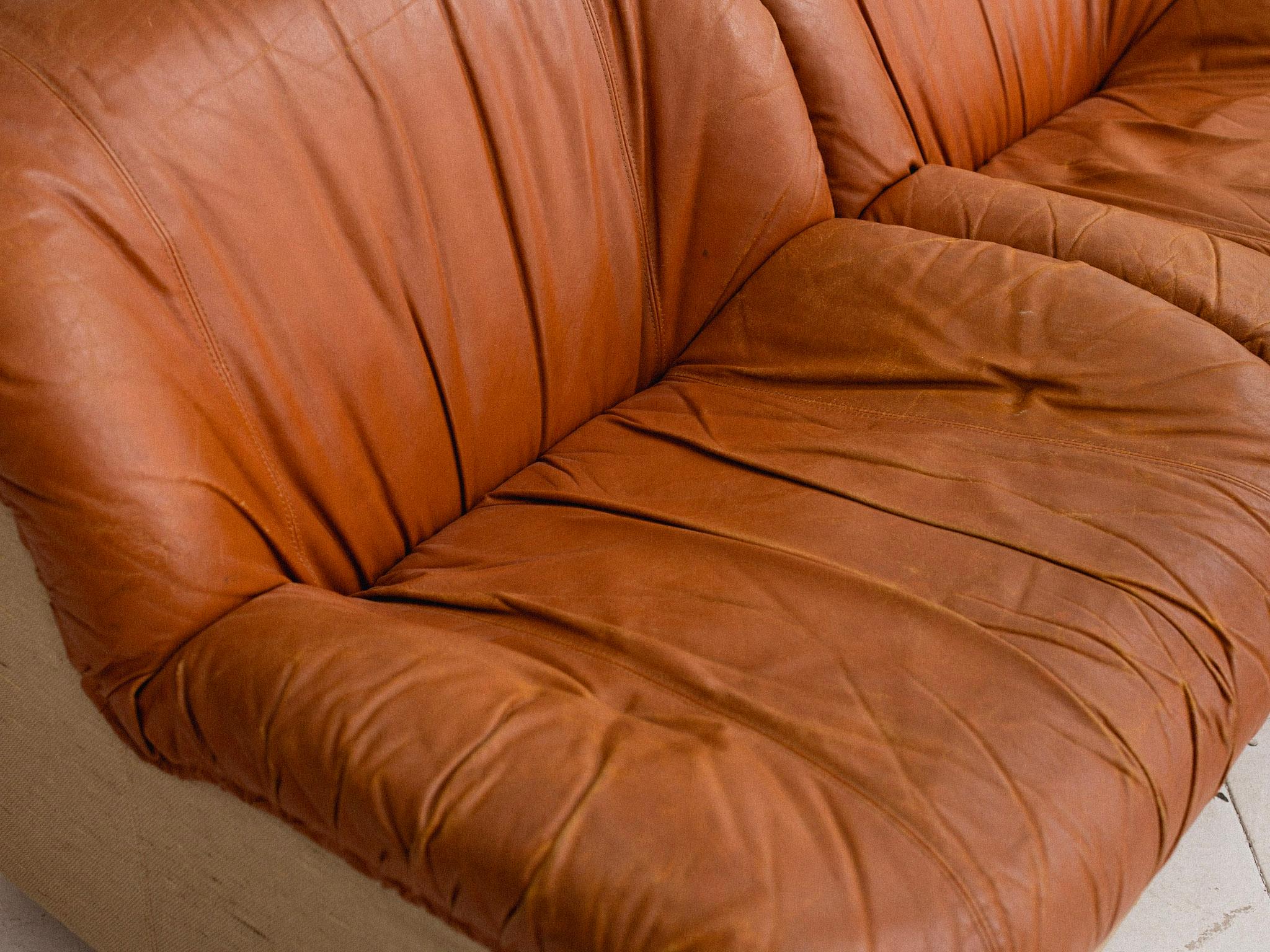 Henning Korch for Swan 'Caprice' Leather Chair / Modular Seating en vente 2