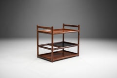 Carrello da portata in legno di Henning Korch per C.F. Christensen, Danimarca, anni '60