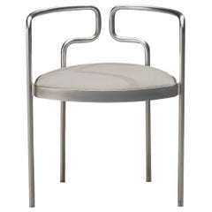 Henning Larsen pour Fritz Hansen Fauteuil Modèle FH 9230 en Acier et Cuir