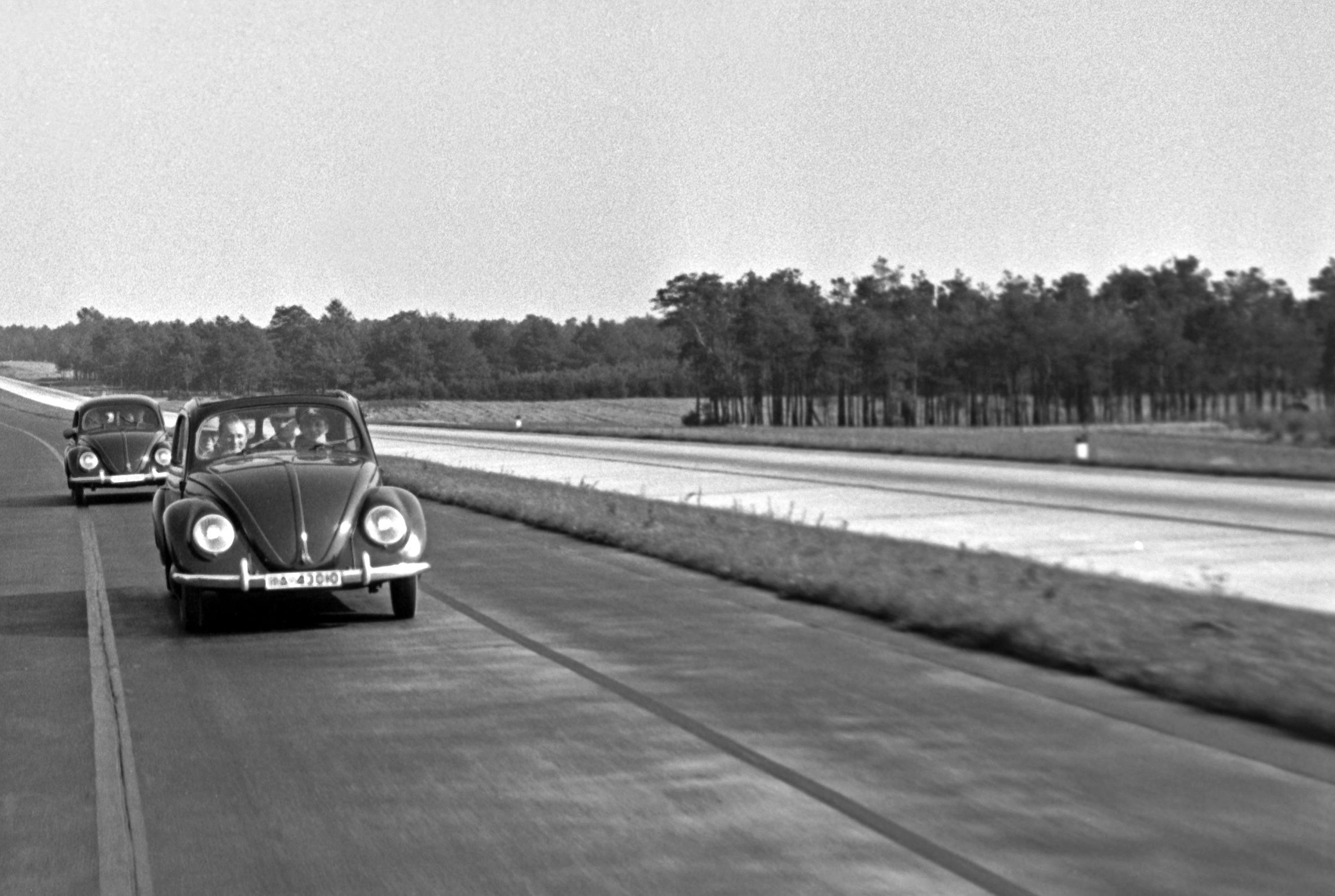 Two different models of the Volkswagen beetle, Germany 1938 Printed Later  - Photograph by Henning Nolte