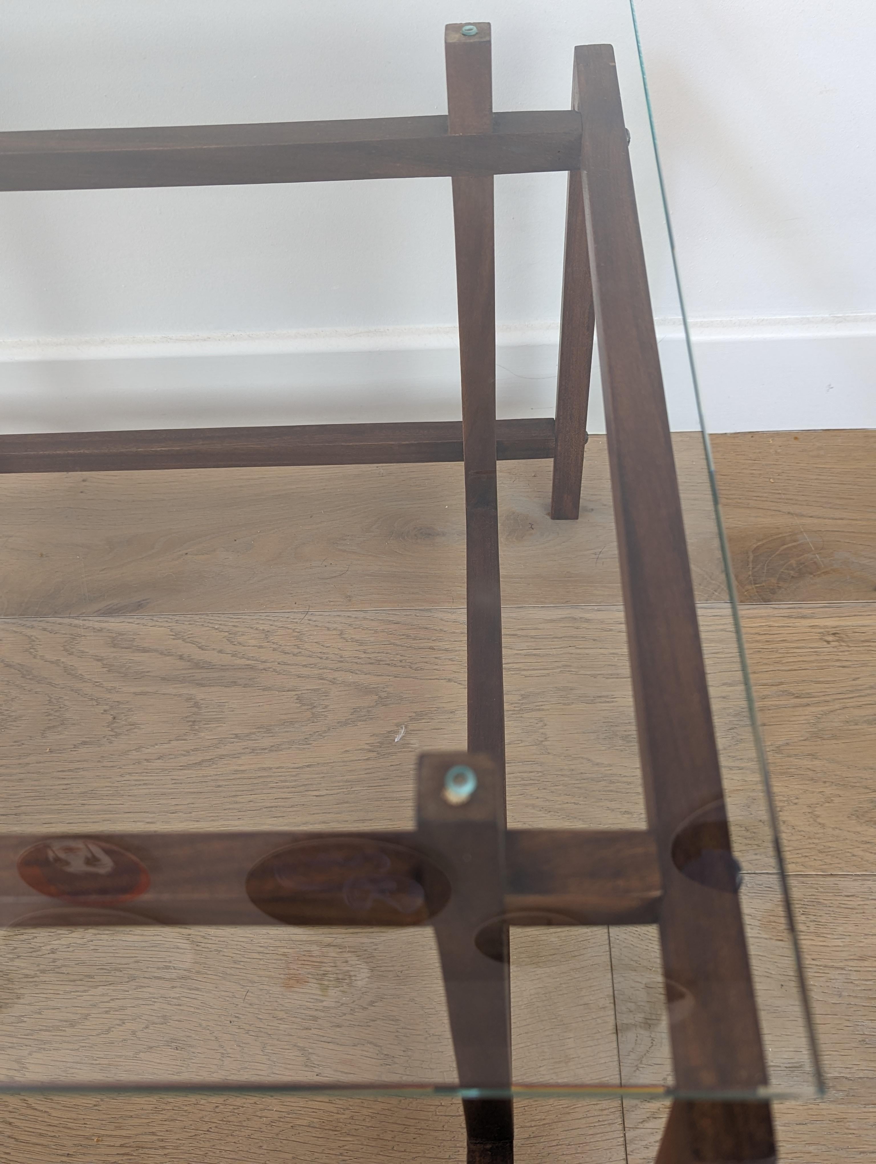 Henning Norgaard for Comfort side table in teak with glass table top For Sale 2