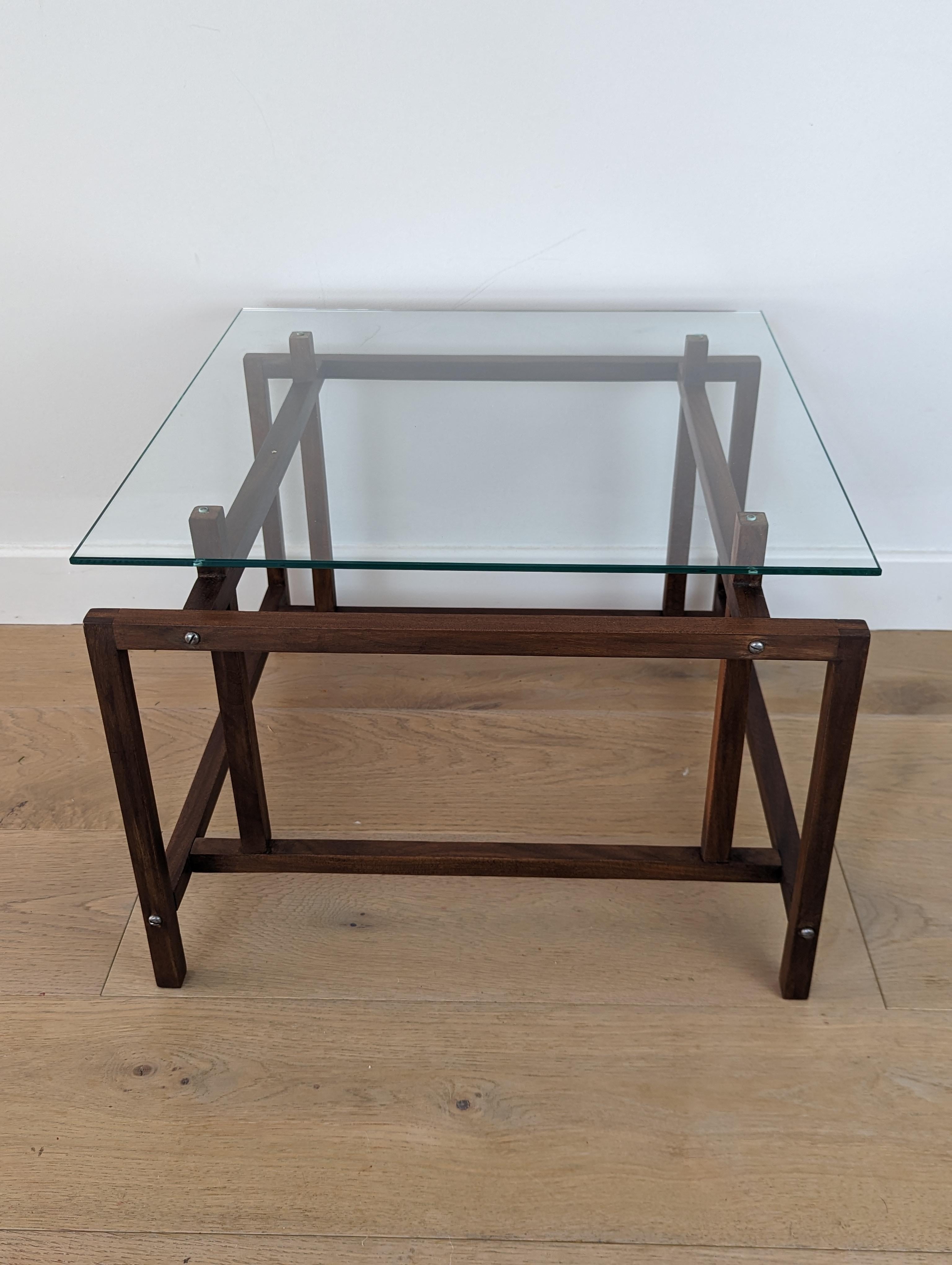 Henning Norgaard for Comfort side table in teak with glass table top For Sale 6