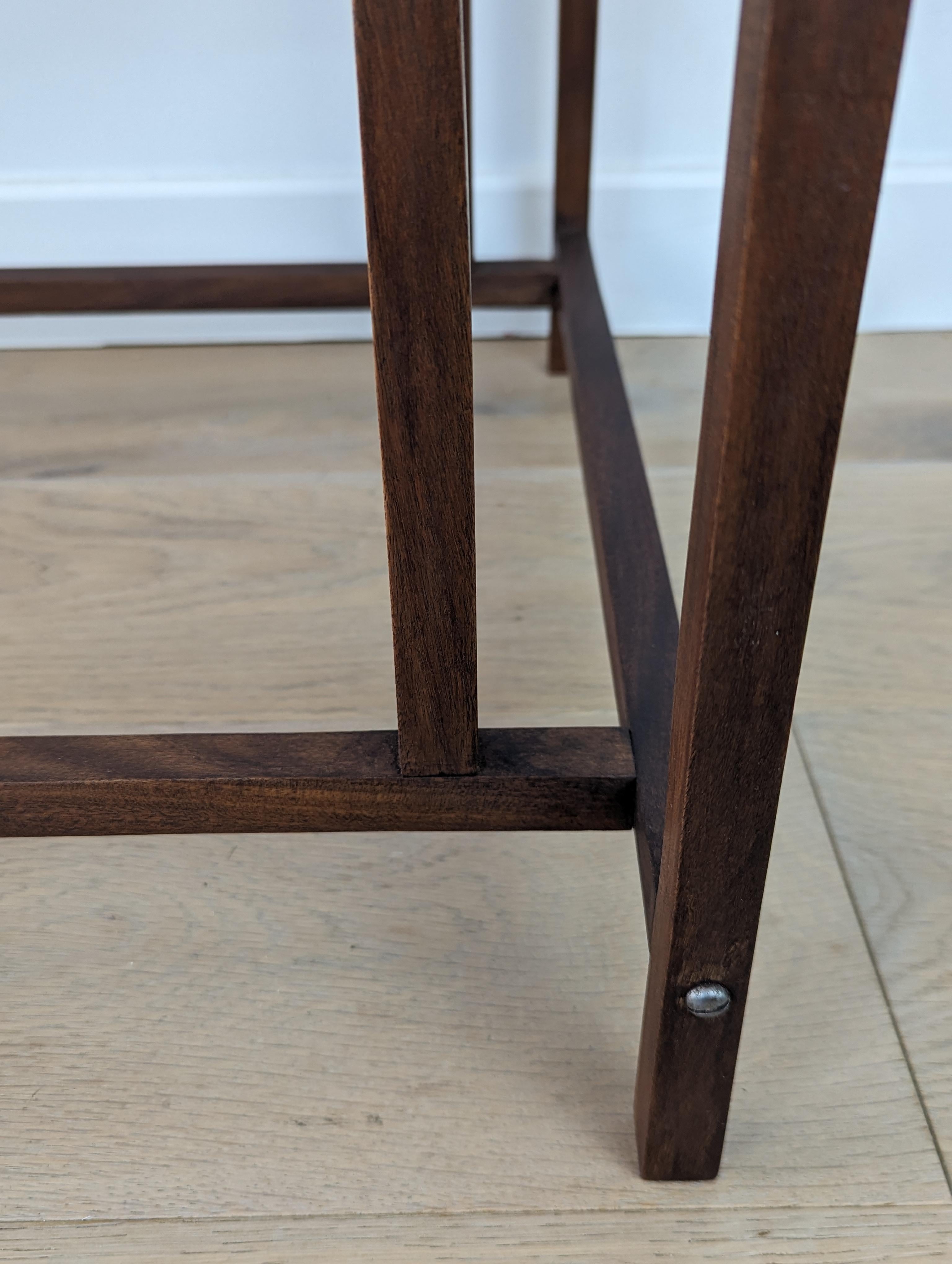 Henning Norgaard for Comfort side table in teak with glass table top For Sale 8