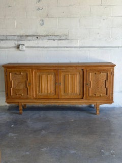 Henning Oak Low Sideboard Credenza Buffet Storage Cabinet Danish MCM 1960s