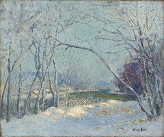 Turn of 20th Century American Impressionist Chicago Landscape -- Frost Bound