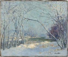 Turn of 20th Century American Impressionist Chicago Landscape -- Frost Bound
