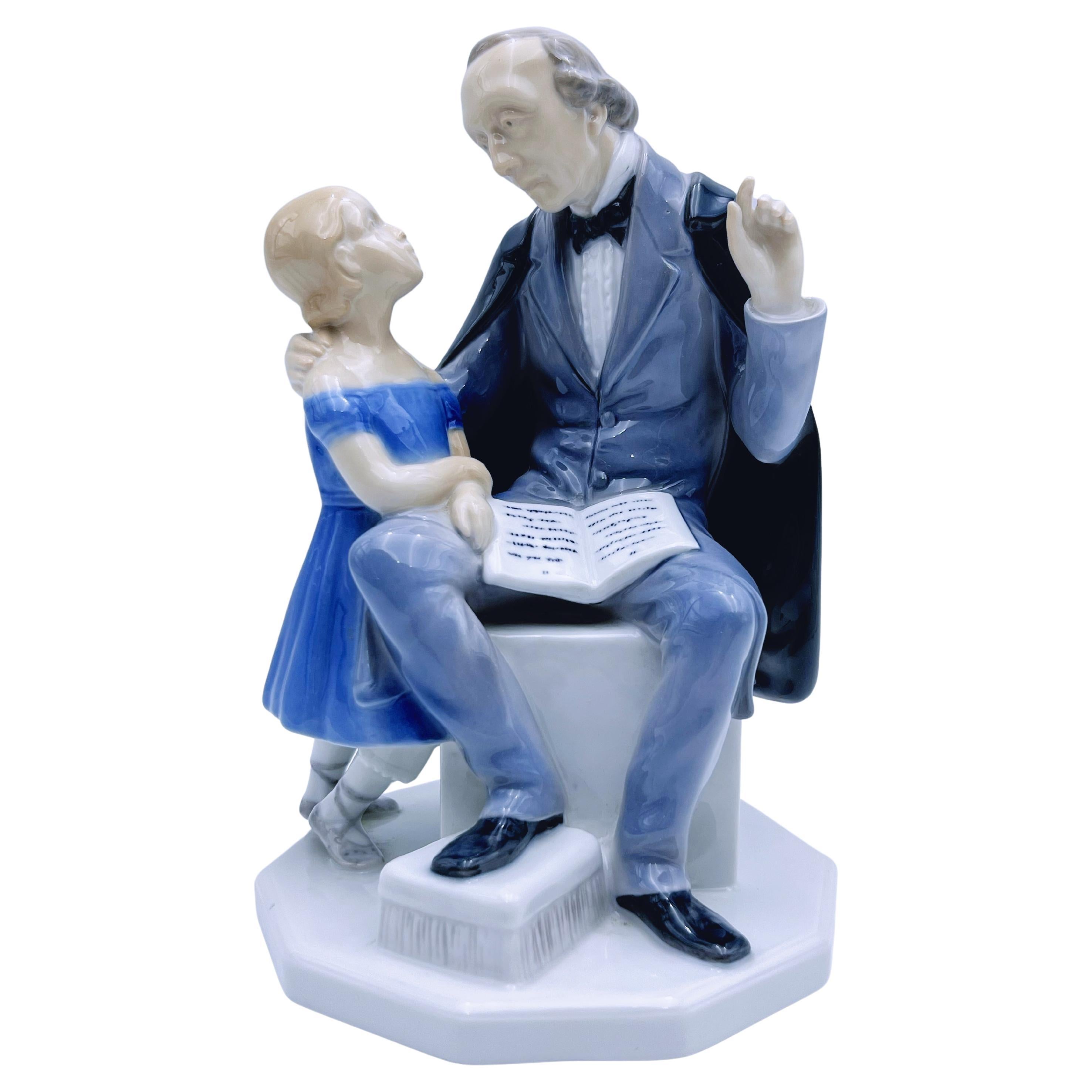 Henning Seidelin "H.C. Andersen" Figurine, No. 2037, B&G, Denmark For Sale