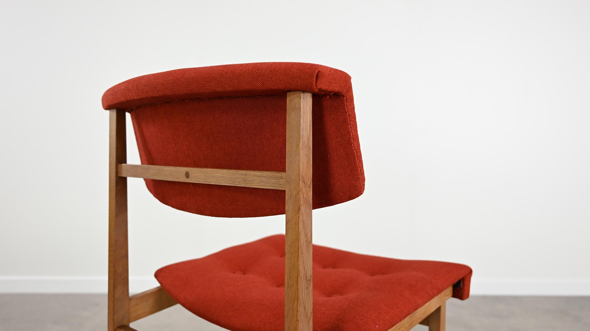Henning Sørensen Set of 6 Chairs Hos Dan-Ex Solid Oak Denmark Mid Century Modern For Sale 3