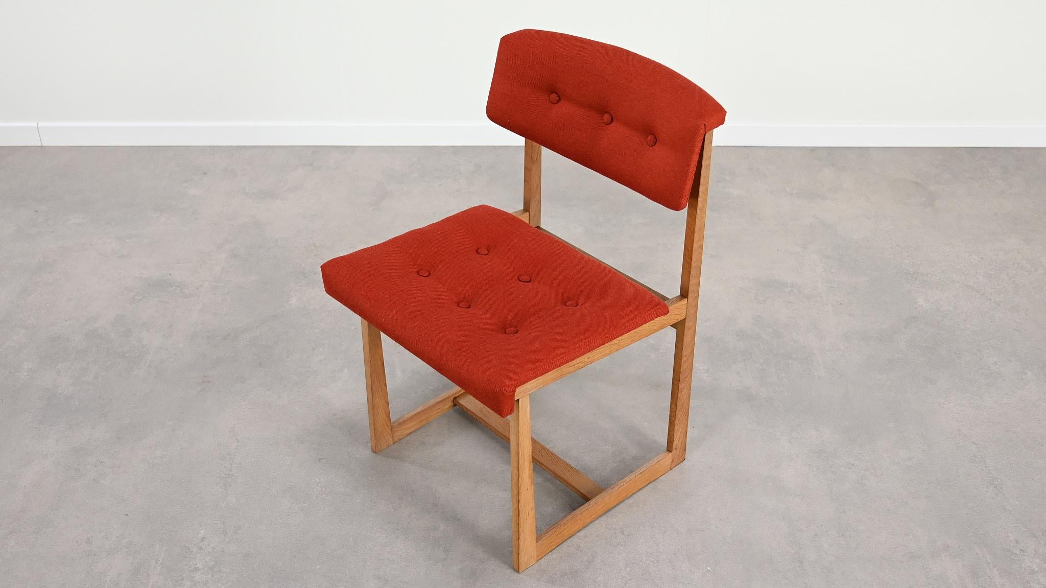 Henning Sørensen Set of 6 Chairs Hos Dan-Ex Solid Oak Denmark Mid Century Modern For Sale 4