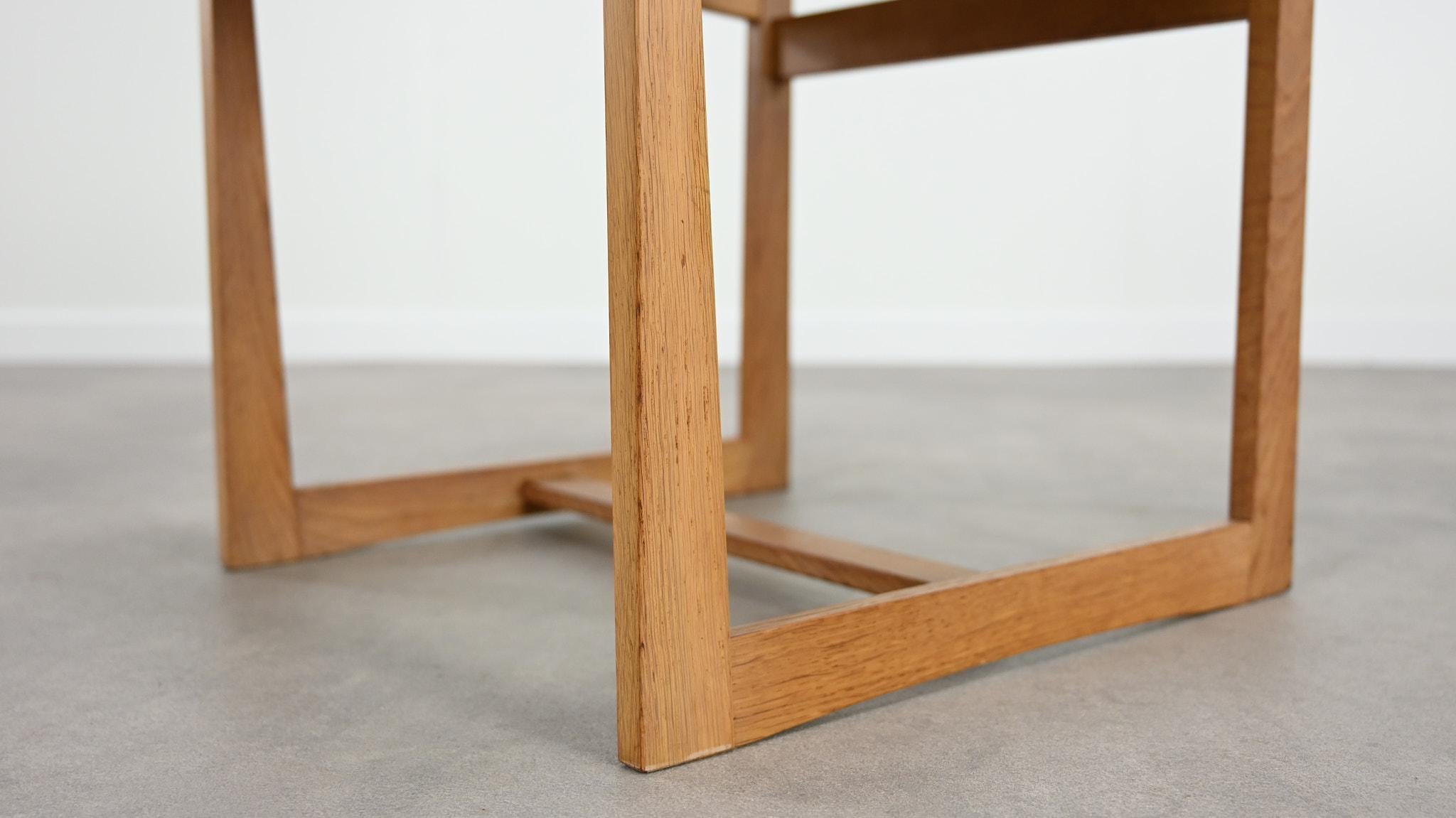 Henning Sørensen Set of 6 Chairs Hos Dan-Ex Solid Oak Denmark Mid Century Modern For Sale 6