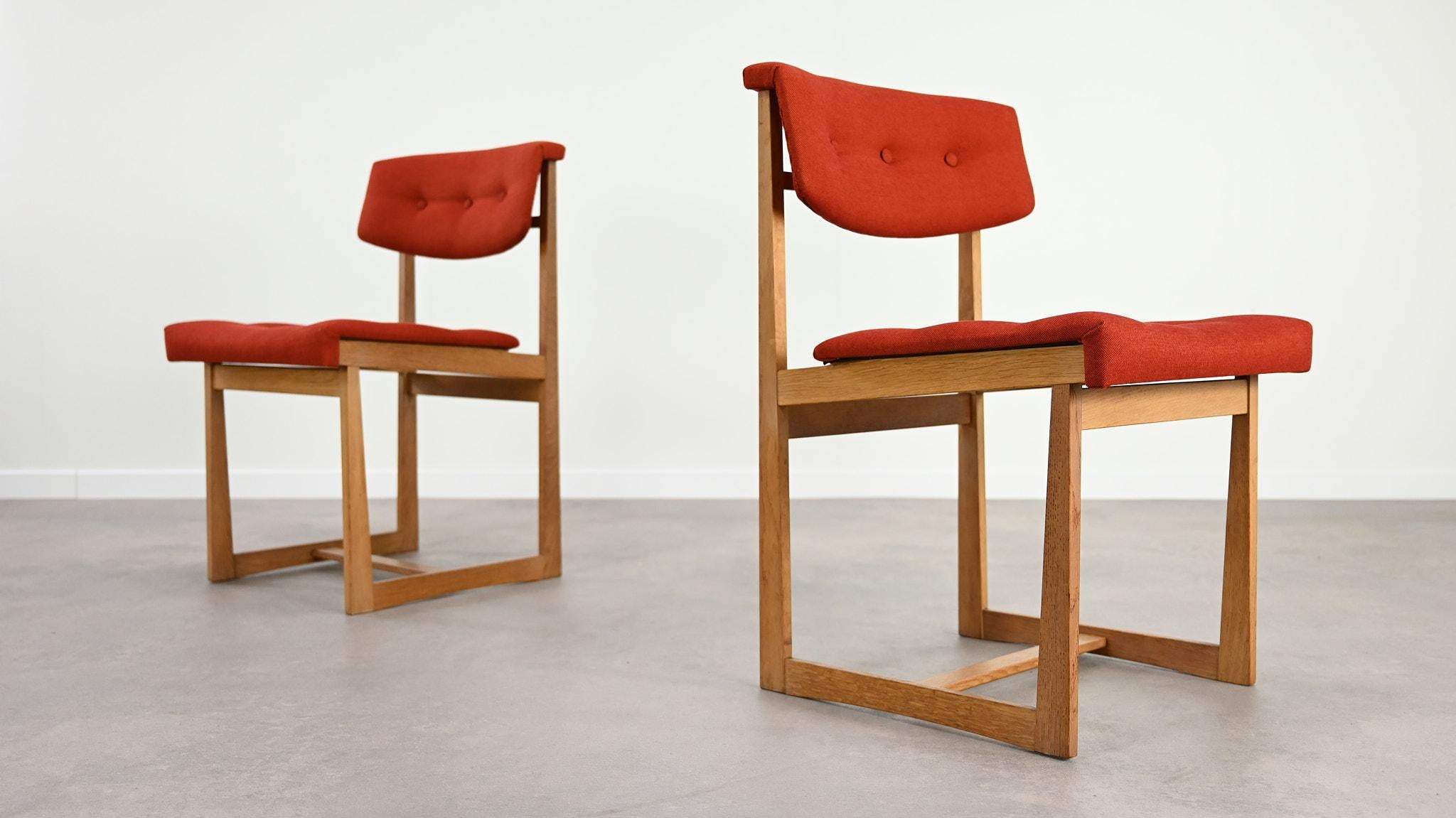 Henning Sørensen Set of 6 Chairs Hos Dan-Ex Solid Oak Denmark Mid Century Modern For Sale 7