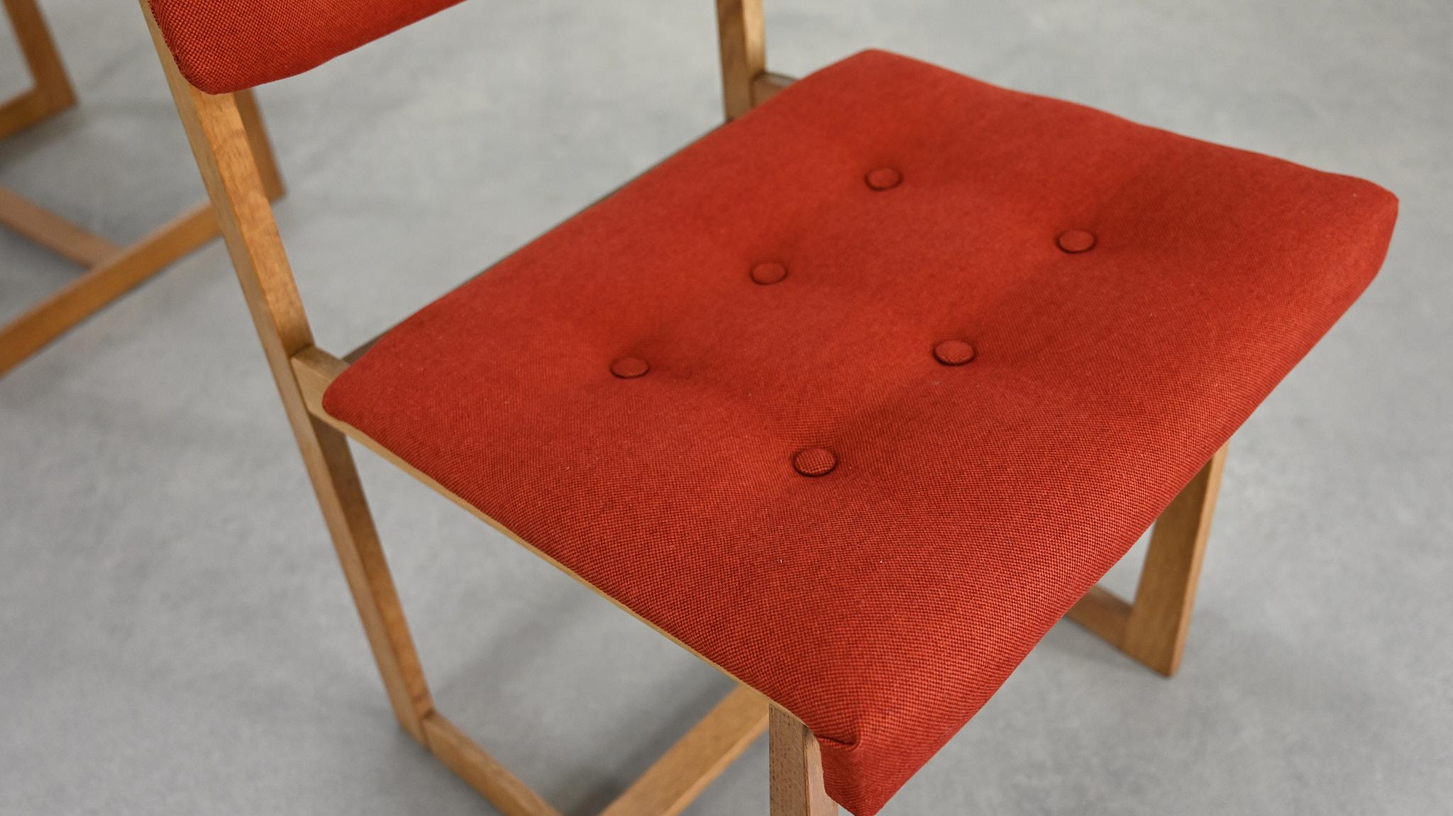 Henning Sørensen Set of 6 Chairs Hos Dan-Ex Solid Oak Denmark Mid Century Modern For Sale 9