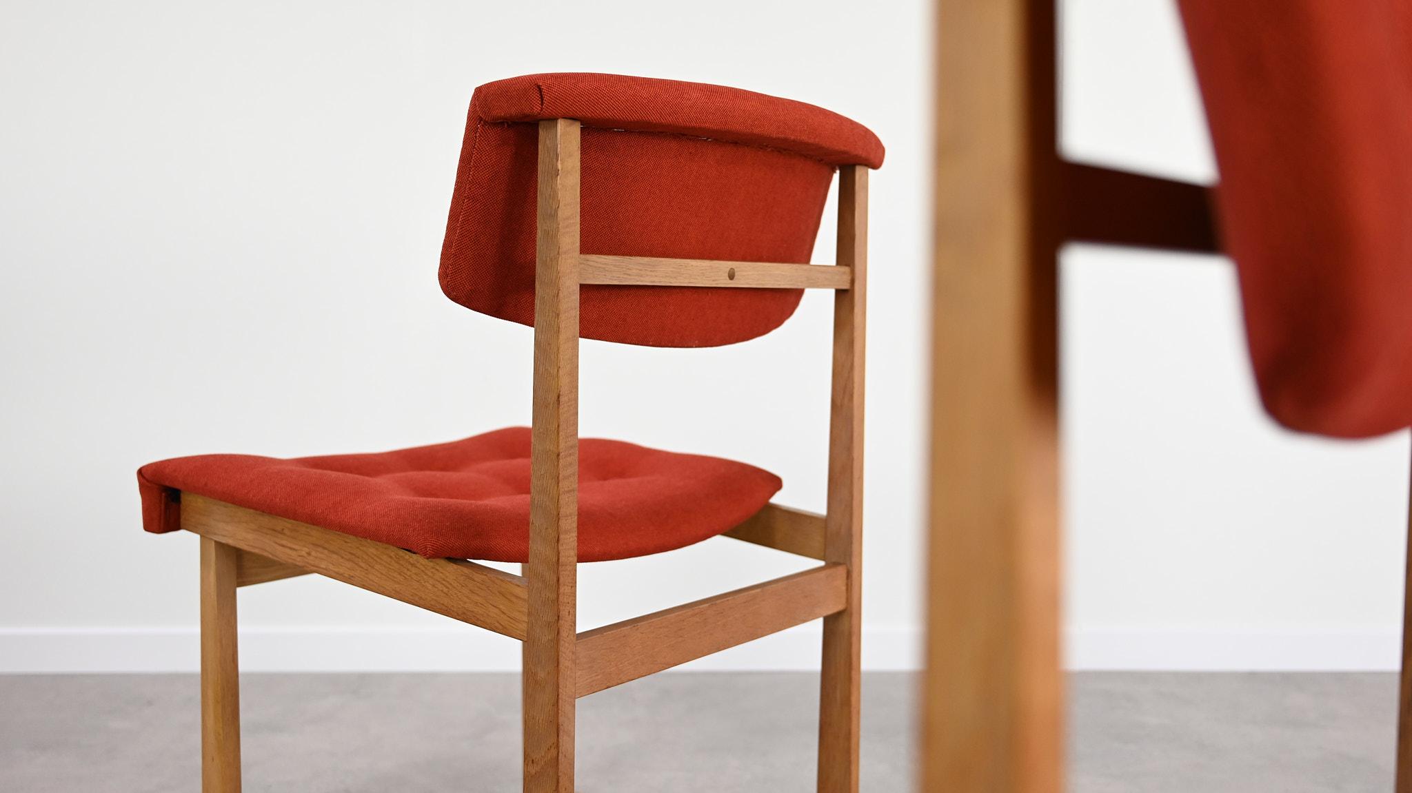 Henning Sørensen Set of 6 Chairs Hos Dan-Ex Solid Oak Denmark Mid Century Modern For Sale 11
