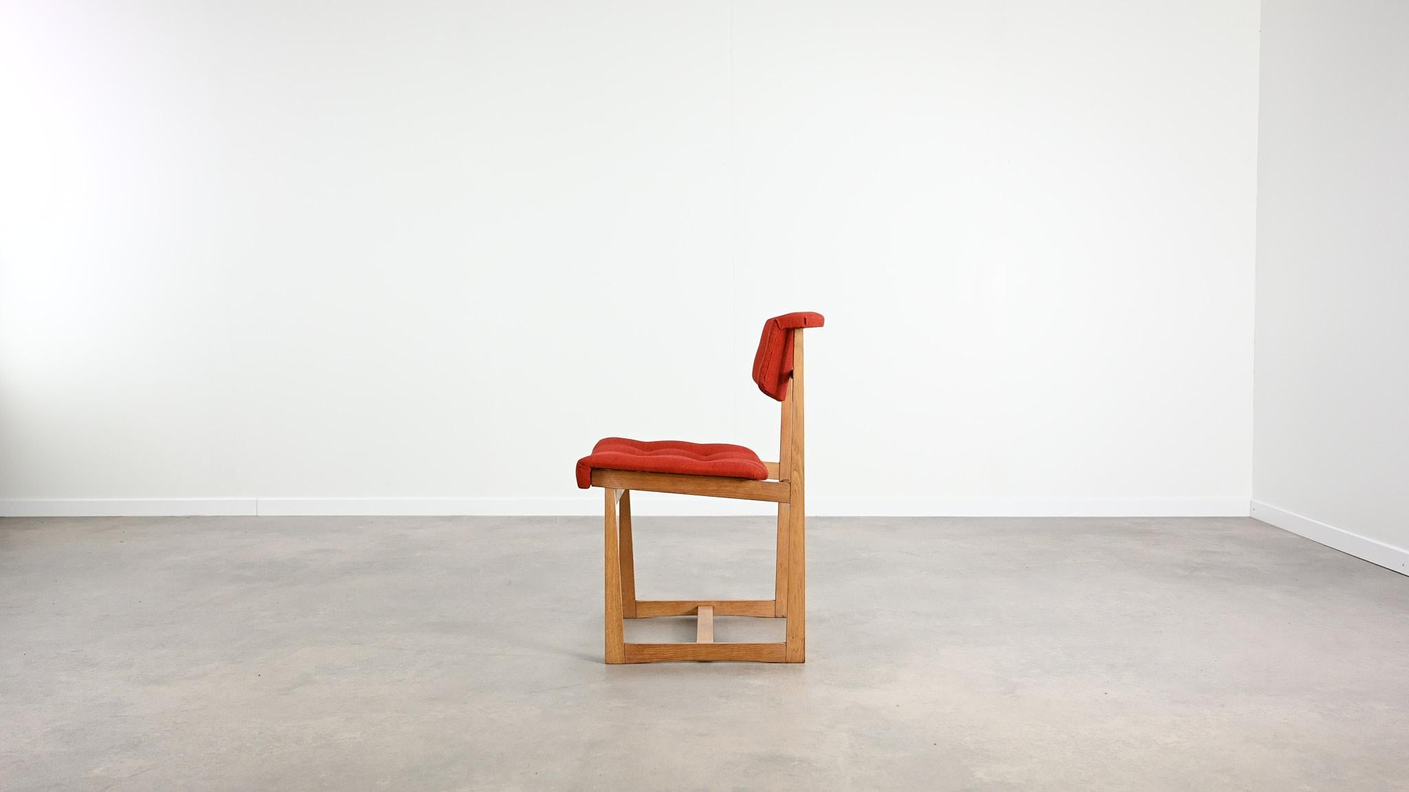 Danish Henning Sørensen Set of 6 Chairs Hos Dan-Ex Solid Oak Denmark Mid Century Modern For Sale