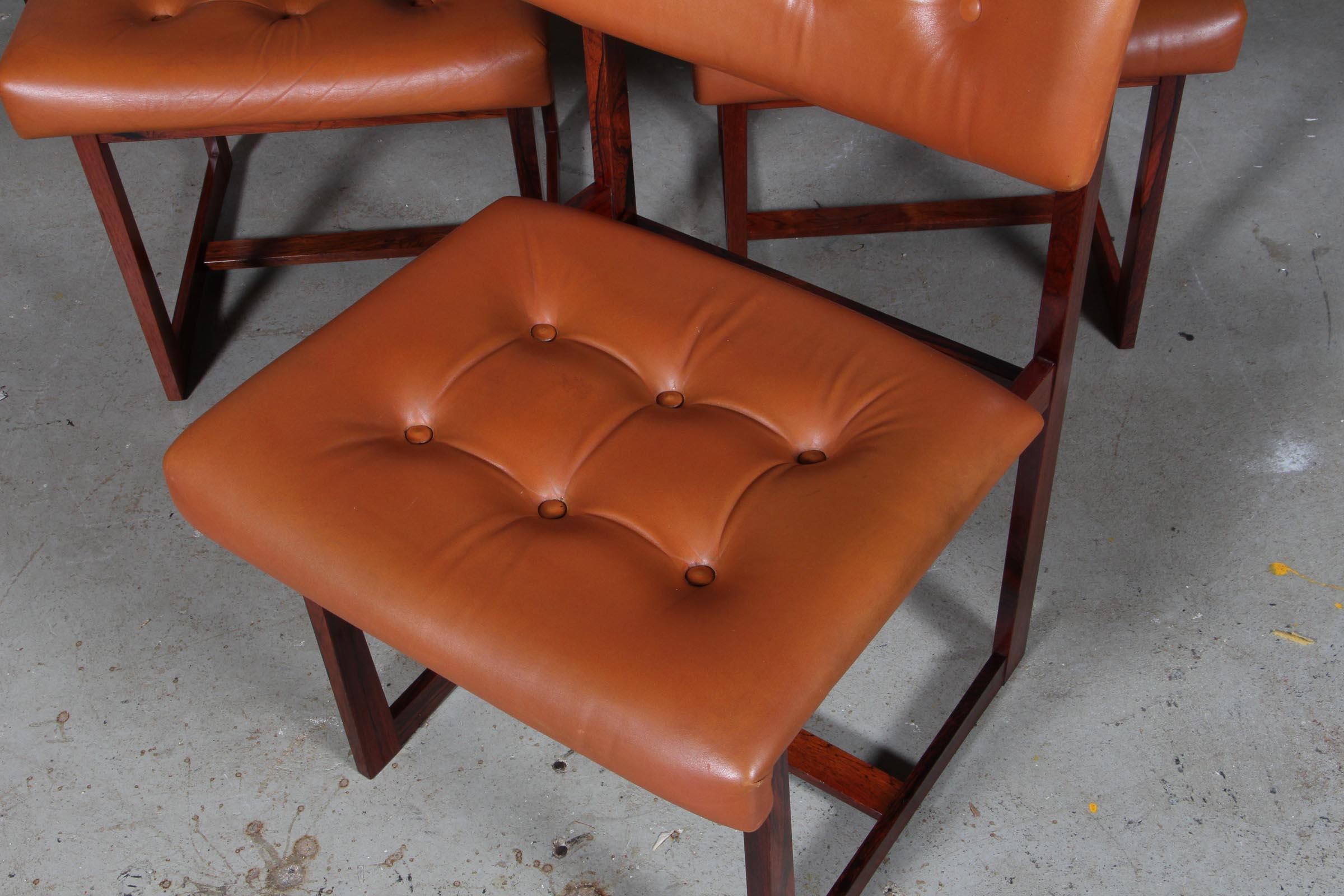 Henning Sørensen, Set of Six Chairs In Good Condition In Esbjerg, DK