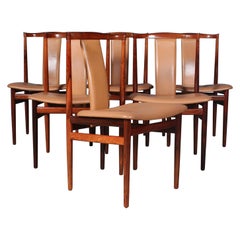 Henning Sørensen, Set of Six Rosewood Chairs