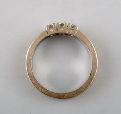 Henning Ulrichsen ‘Denmark’ Ring in 14 Karat White Gold