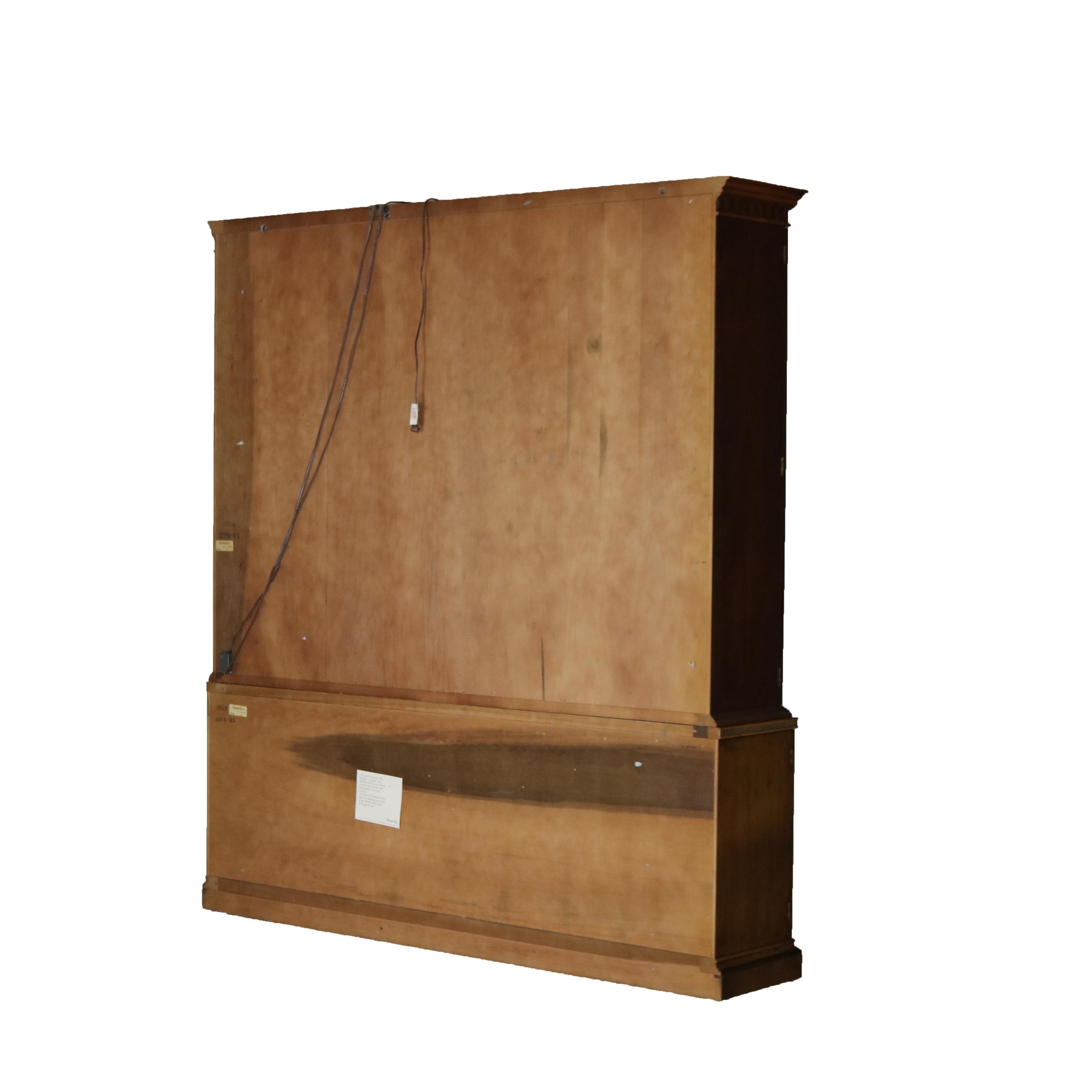Henredon 48th Century Portfolio Banded, Inlaid & Ebonized Mahogany Breakfront 9