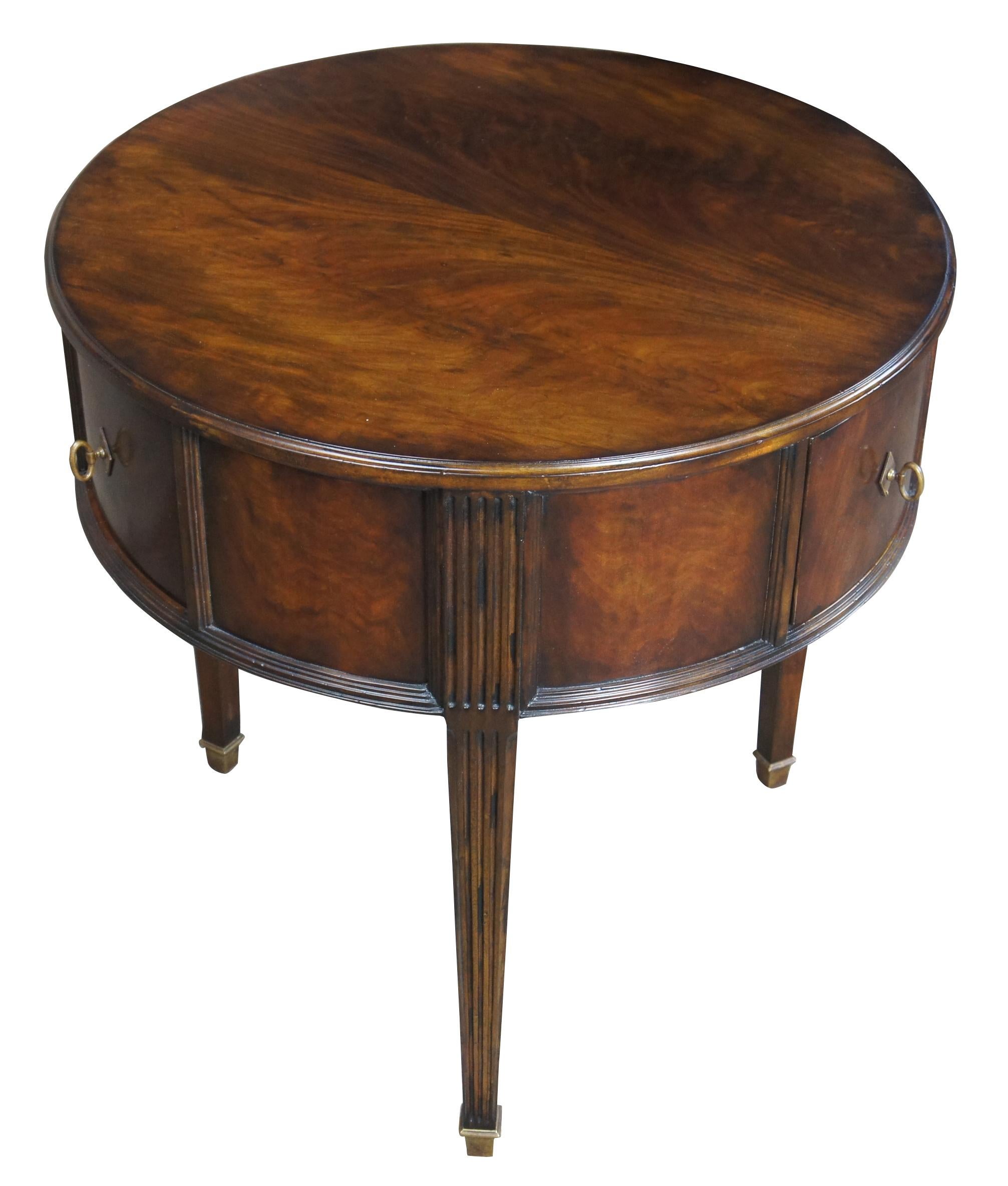 traditional round side table