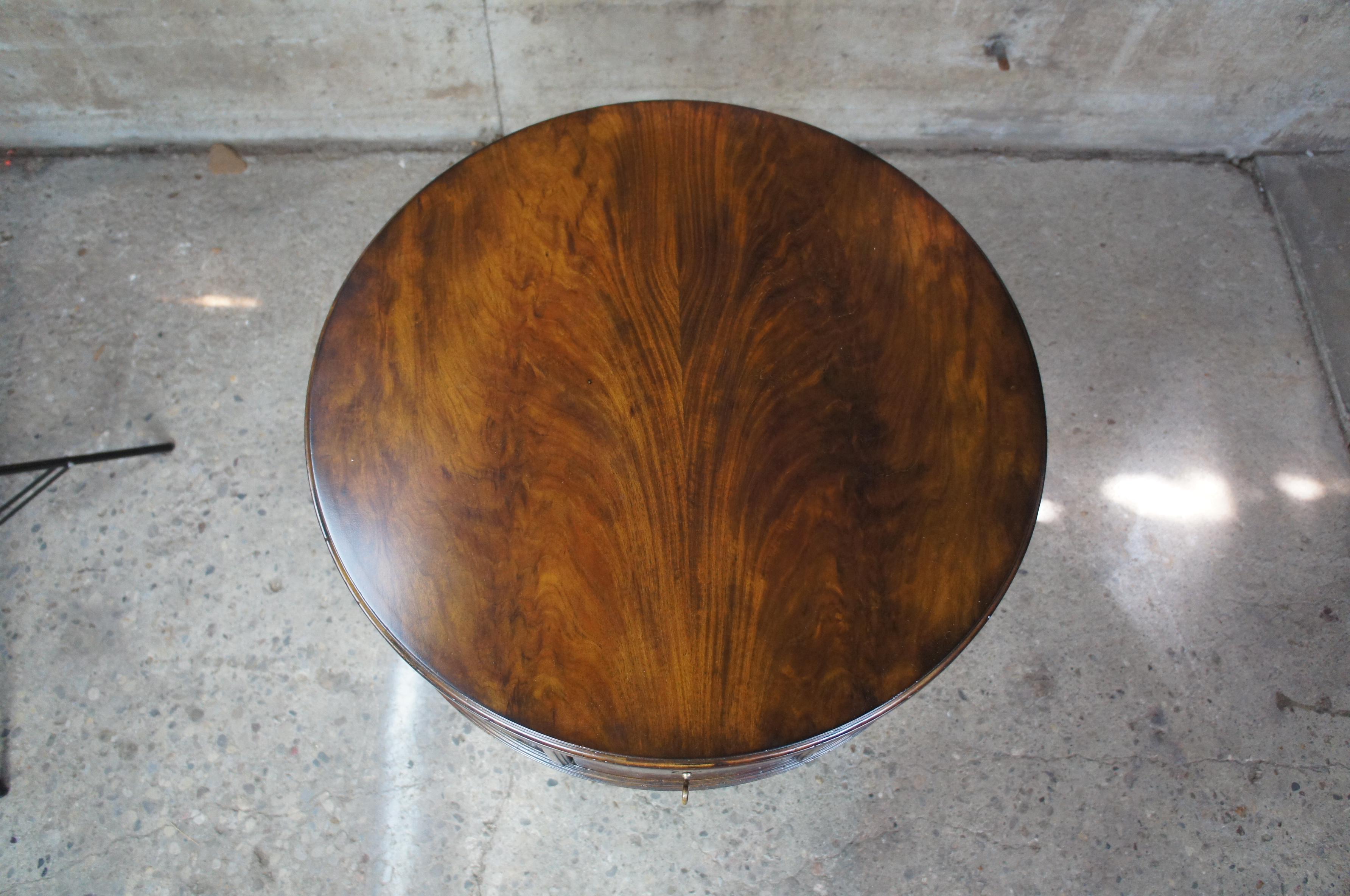 henredon round side table