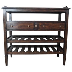 Vintage Henredon Acquisitions Mahogany Server and Wine Rack Dry Bar 3400-25