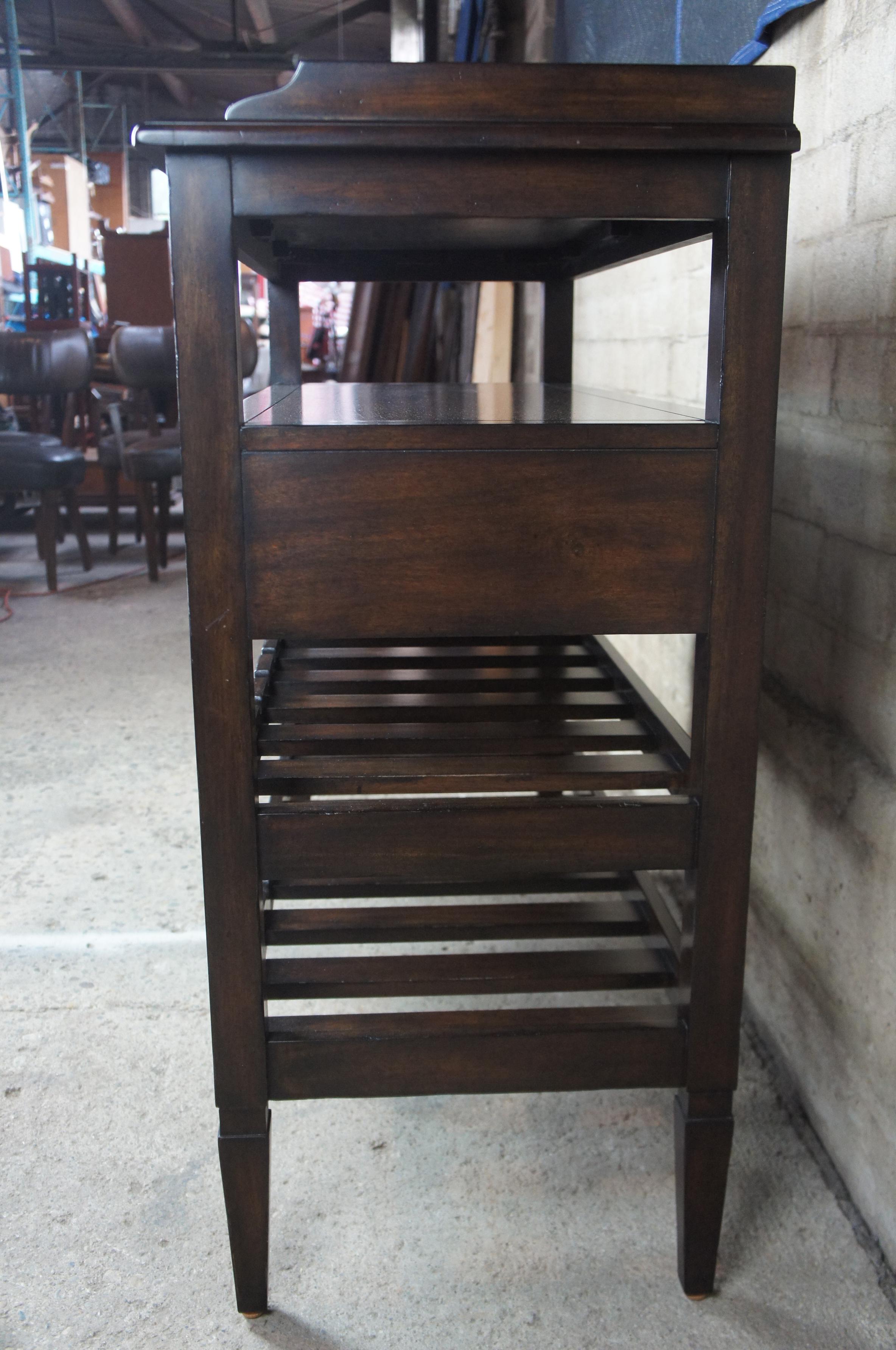Henredon Acquisitions Mahogany Server and Wine Rack Dry Bar 3400-25 4