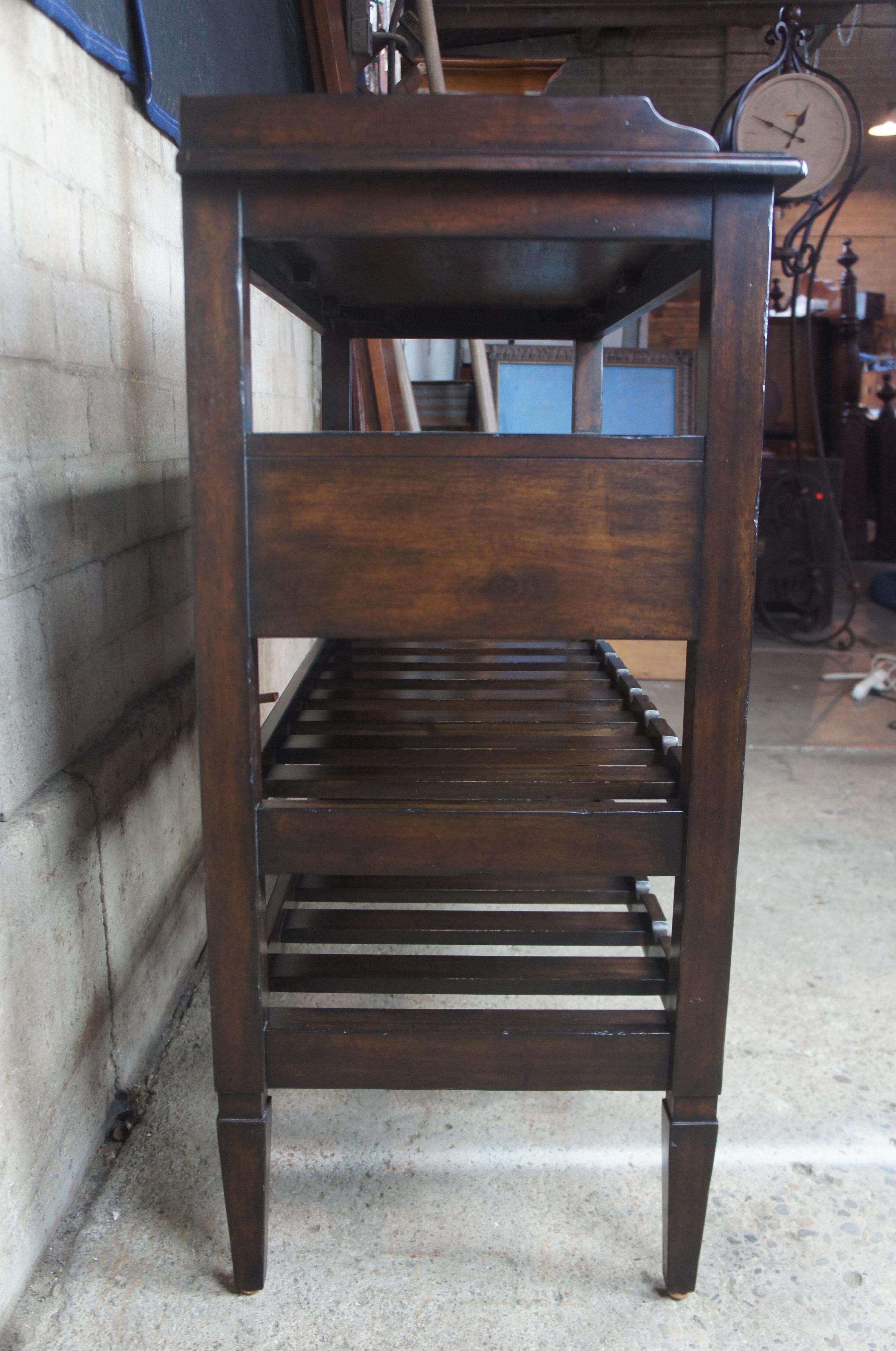 Henredon Acquisitions Mahogany Server and Wine Rack Dry Bar 3400-25 5