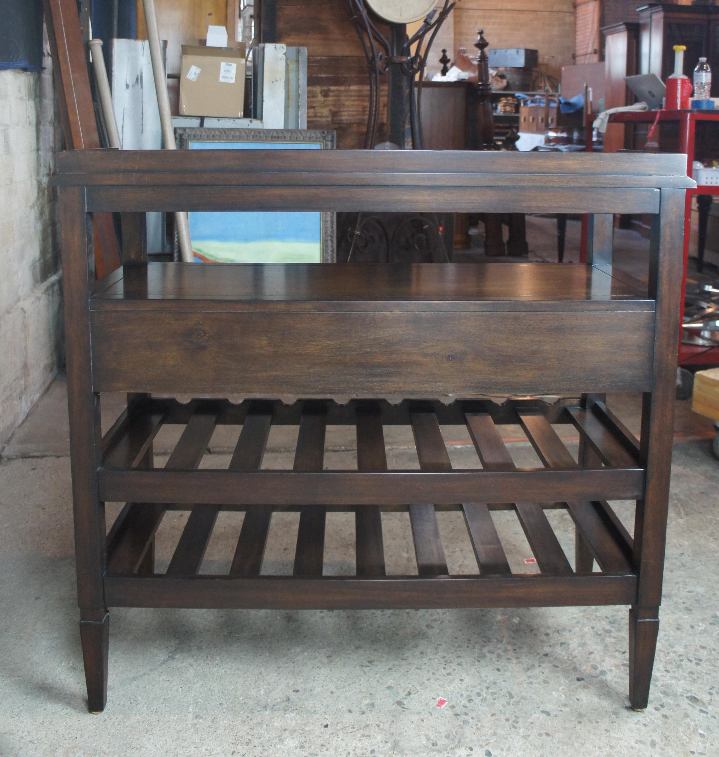 Henredon Acquisitions Mahogany Server and Wine Rack Dry Bar 3400-25 6