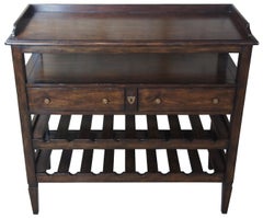 Henredon Acquisitions Mahogany Server and Wine Rack Dry Bar 3400-25