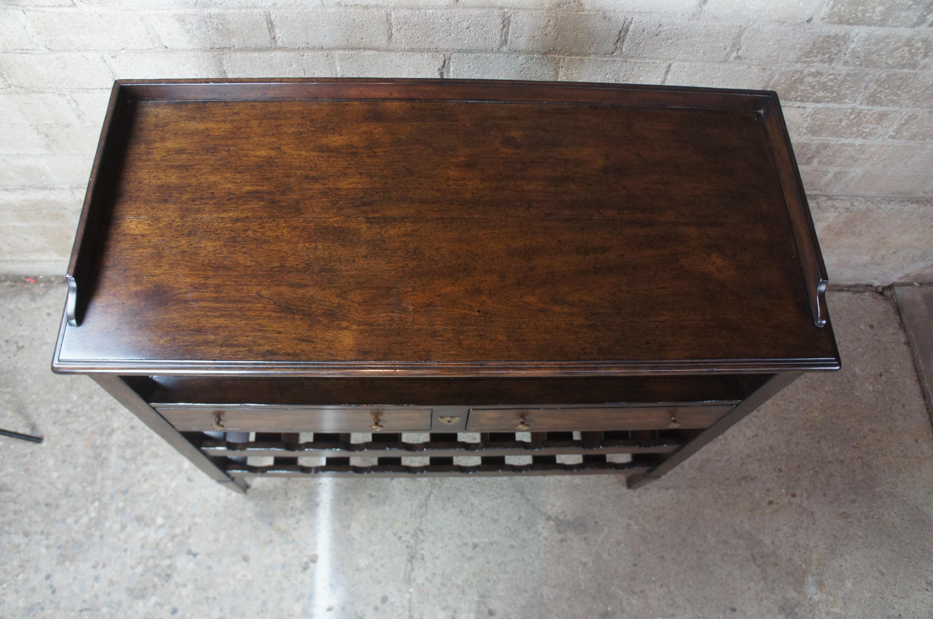 mahogany wine rack