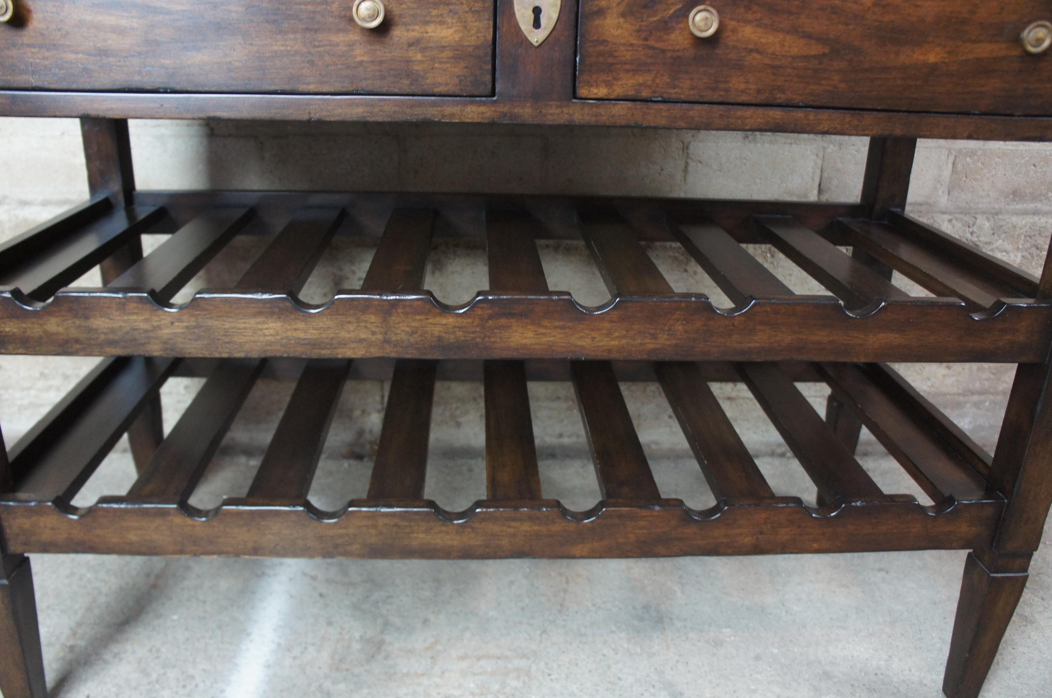 Henredon Acquisitions Mahogany Server and Wine Rack Dry Bar 3400-25 3