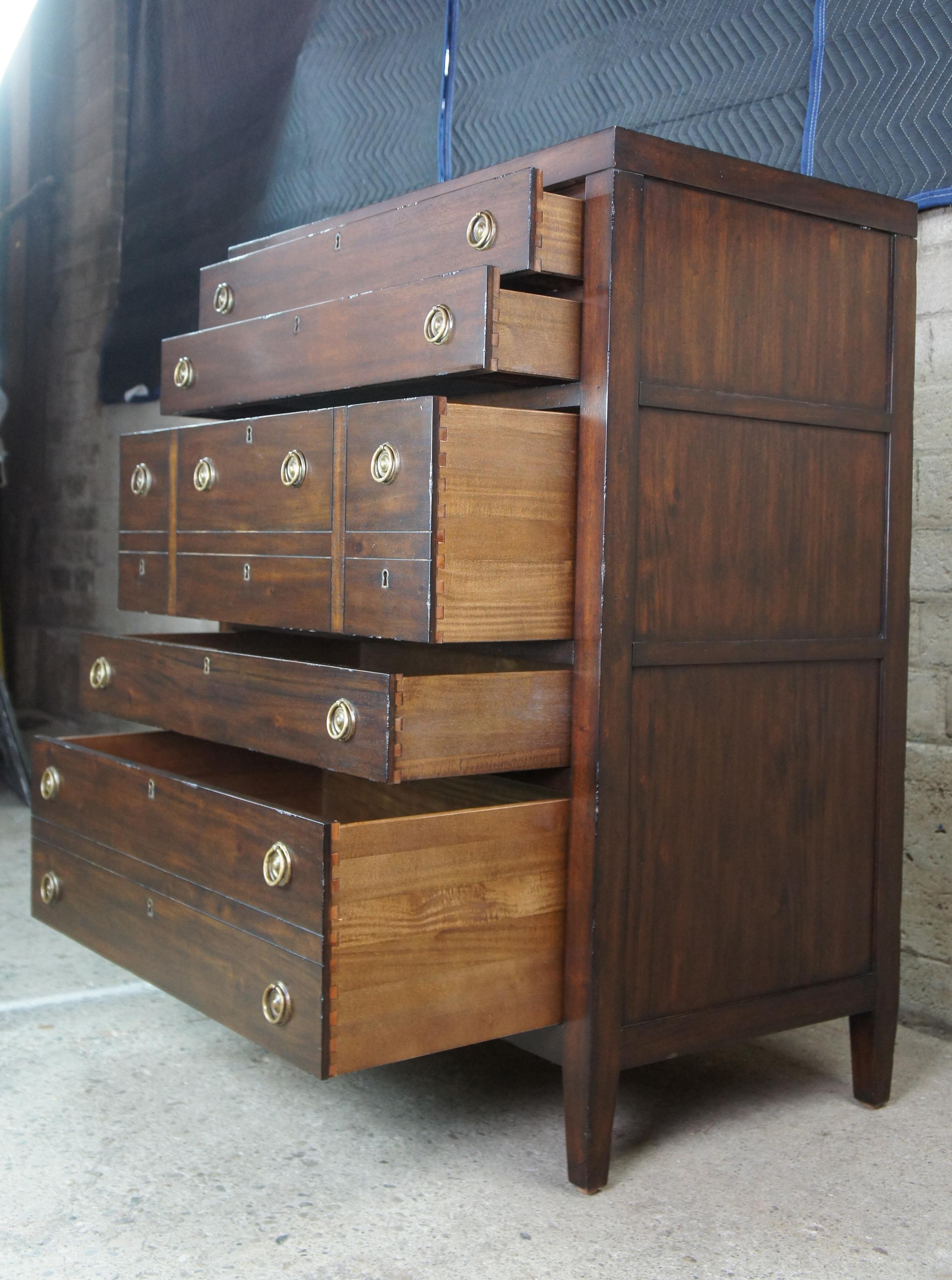 Henredon Acquisitions Mahogany Tall Chest of Drawers Highboy Dresser 3