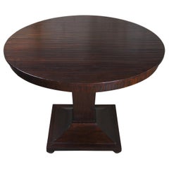 Henredon Acquisitions Round Mahogany Center Pedestal Table Traditional Modern