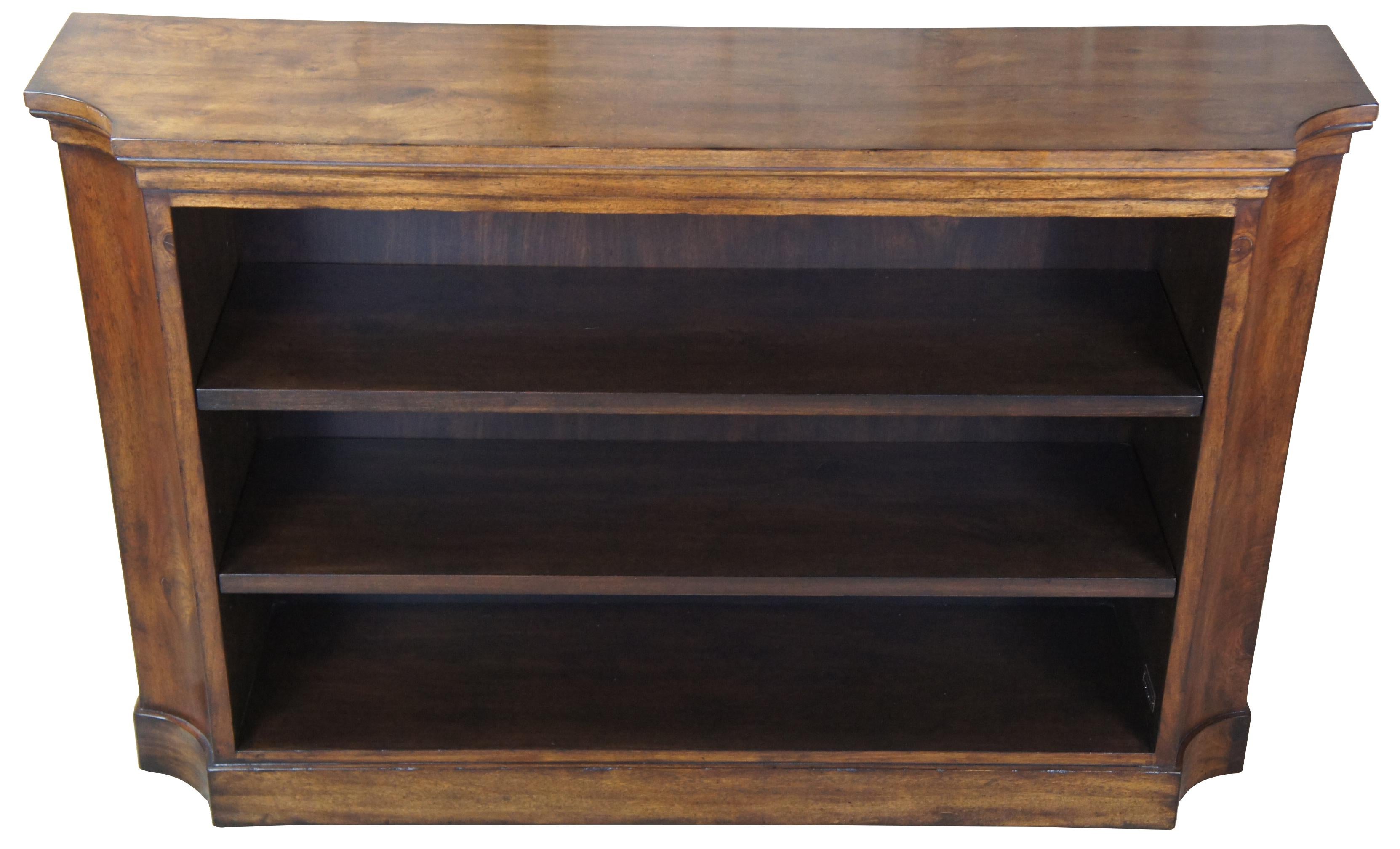 Another great shallow hall console, this case can also be a nice bookcase behind a sofa, or filling that little niche. The roomy interior and shelves give the piece an extra kick. Made from American walnut and Gemelina solids.
  