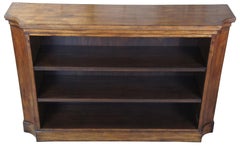 Henredon Acquisitions Walnut Console Library Bookcase Entry Table 3403-44
