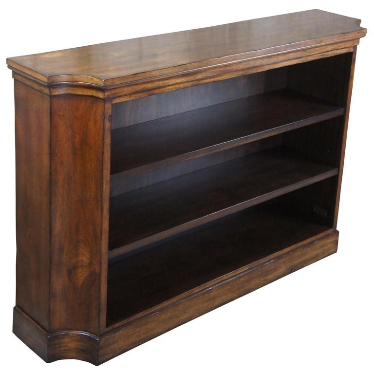 Henredon Acquisitions Walnut Console Library Bookcase Entry Table 3403