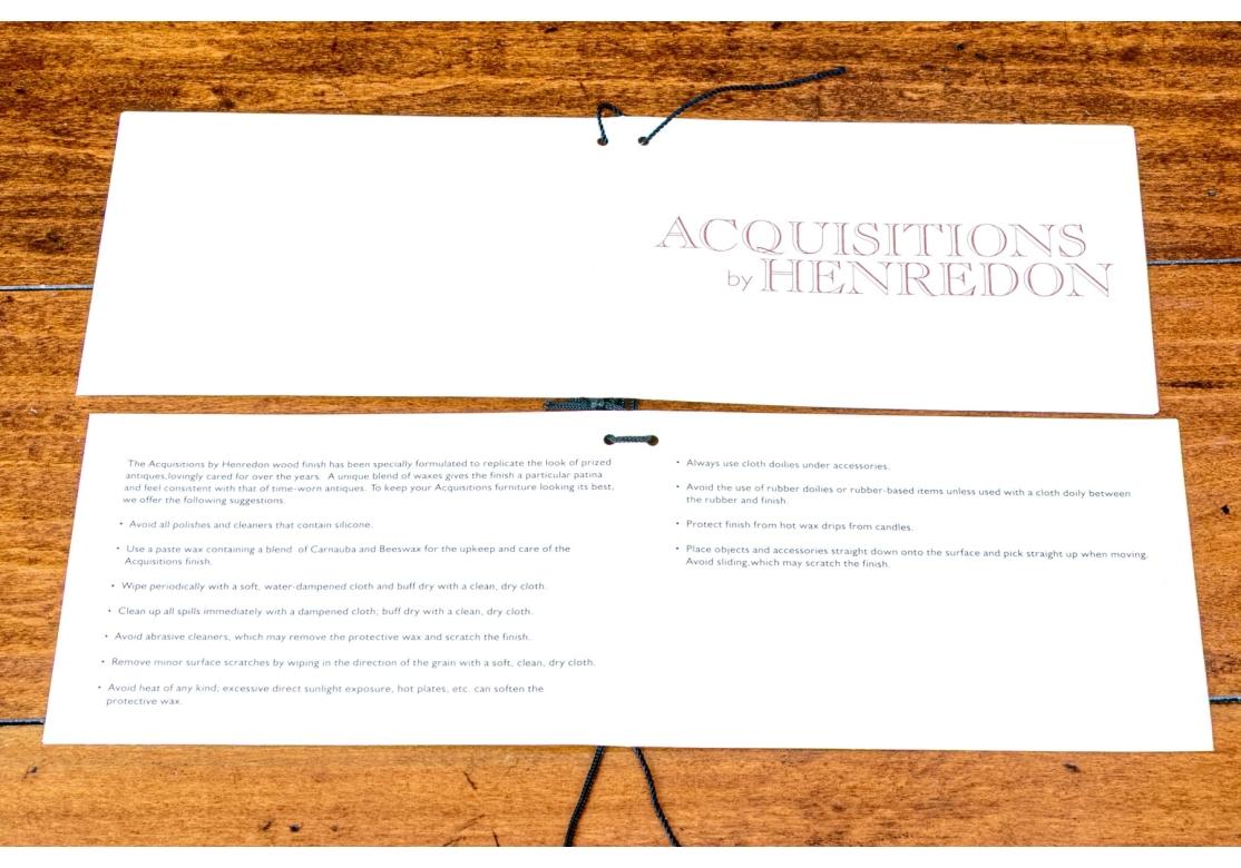 Metal Henredon Aquisitions Side Table For Sale