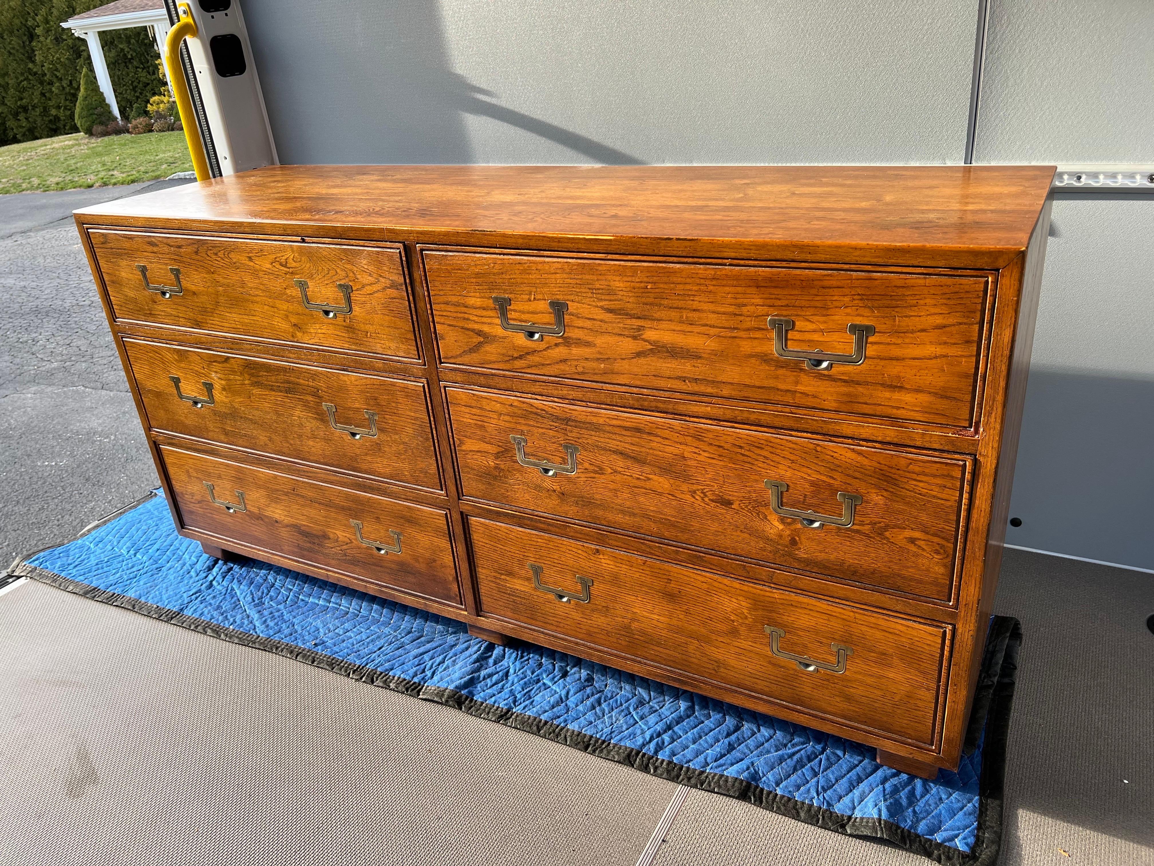 Henredon Artefacts Campaign Dresser In Good Condition In Redding, CT