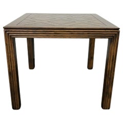 HENREDON Artefacts Campaign Style Square Accent Table