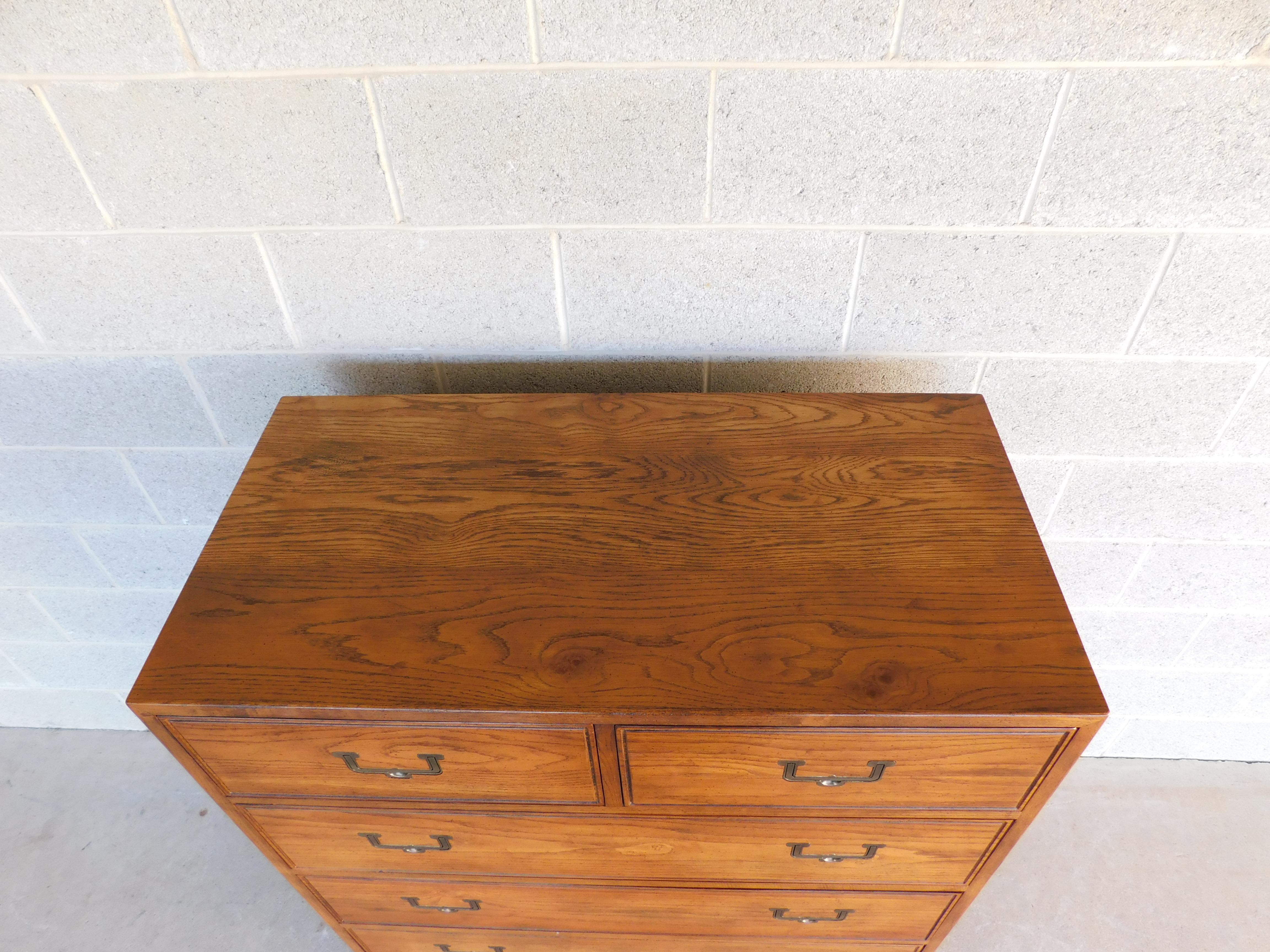 Henredon Artefacts Collection Campaign Style Chest In Good Condition In Parkesburg, PA