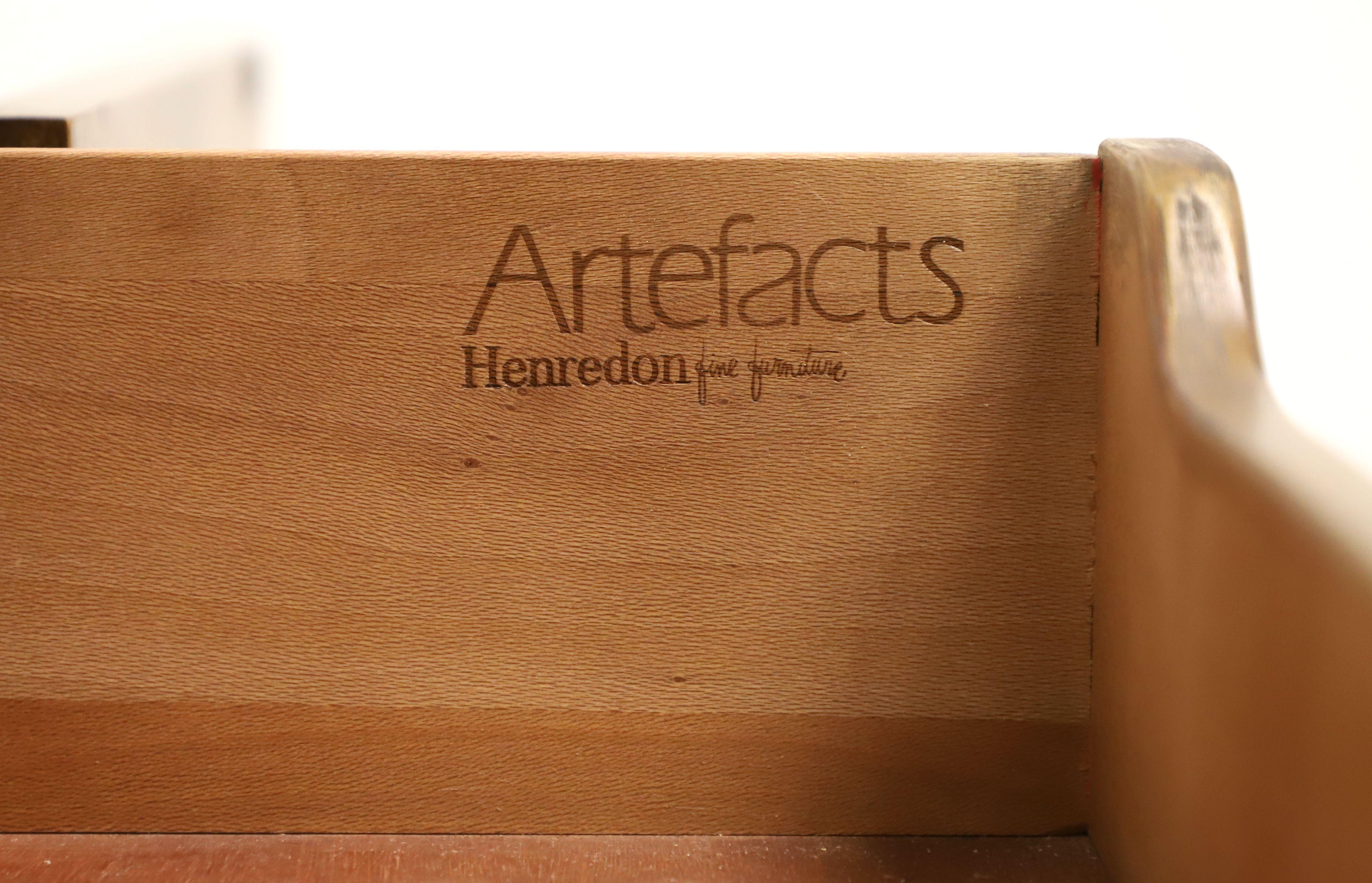 HENREDON Artefacts Knotty Oak Campaign Style Console Cabinet - B 3