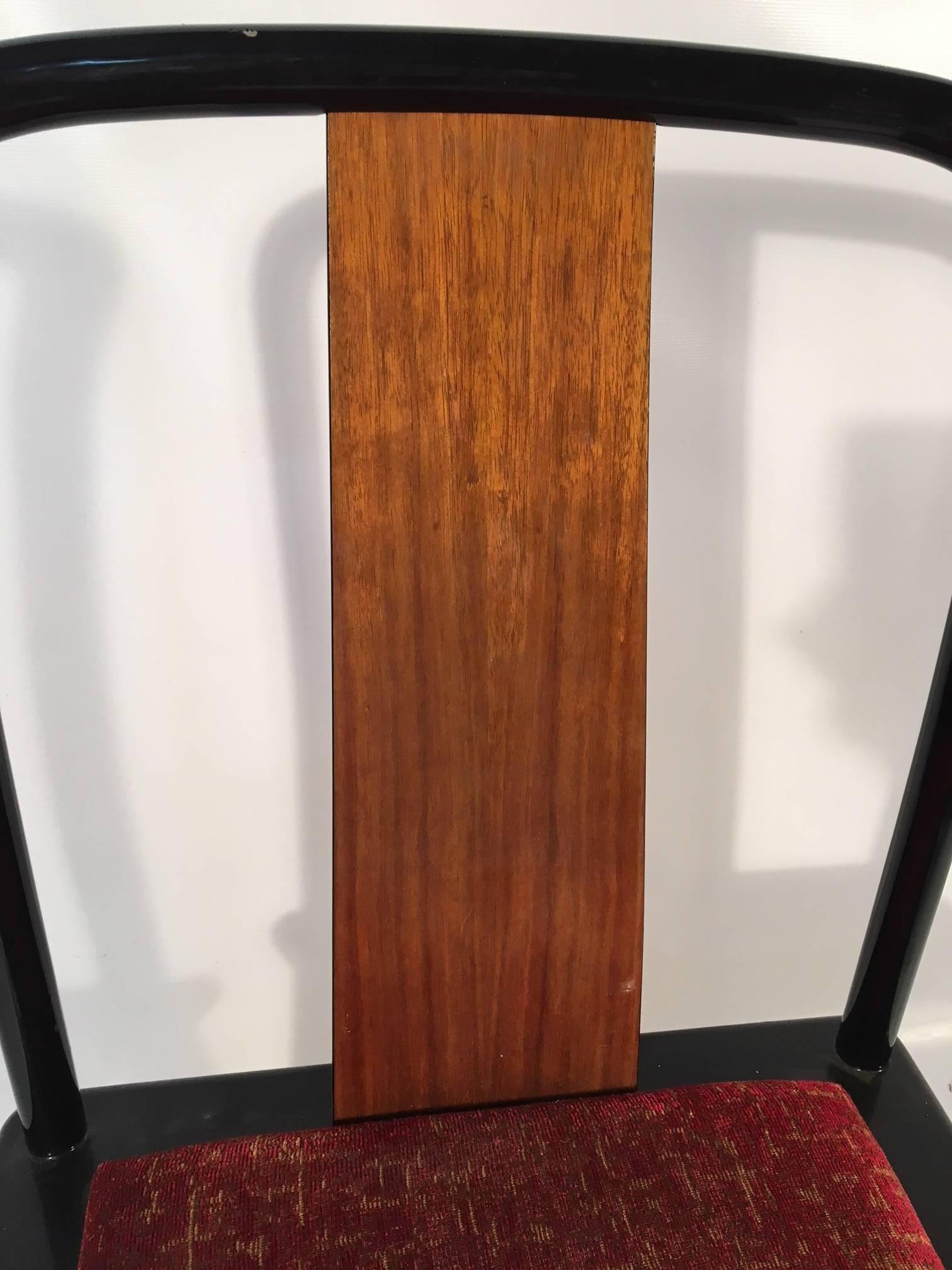 Henredon Asian Chinoiserie Elan Koa Wood Dining Chairs For Sale 2