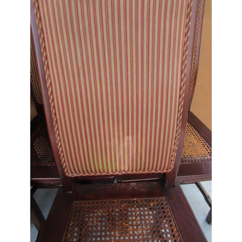Asian Collection Schilfrohr-Mahagoni-Esszimmerstühle - 5er-Set (amerikanisch) im Angebot