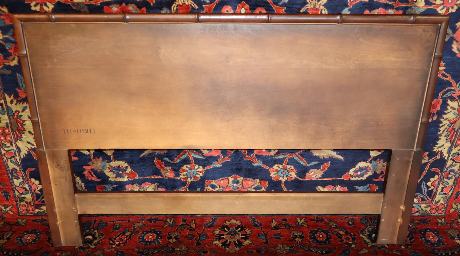 Cabecero de bambú sintético Henredon Asian Tansu Style Queen Size en venta 4