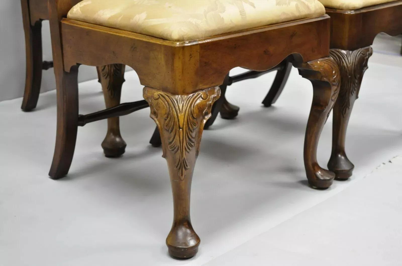 Sedie da pranzo georgiane con uccelli di Henredon Aston Court Chinoiserie - Set di 6 In condizioni buone in vendita a Philadelphia, PA