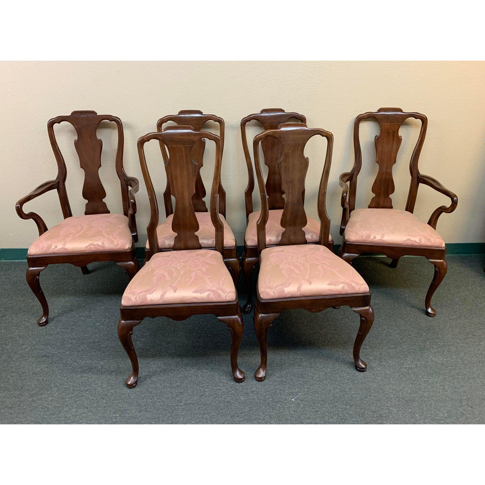 Contemporary Henredon Aston Court Collection Chairs, Set of Six For Sale