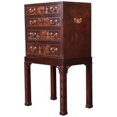 Henredon Aston Court Collection Chinoiserie Silverware or Jewelry Chest