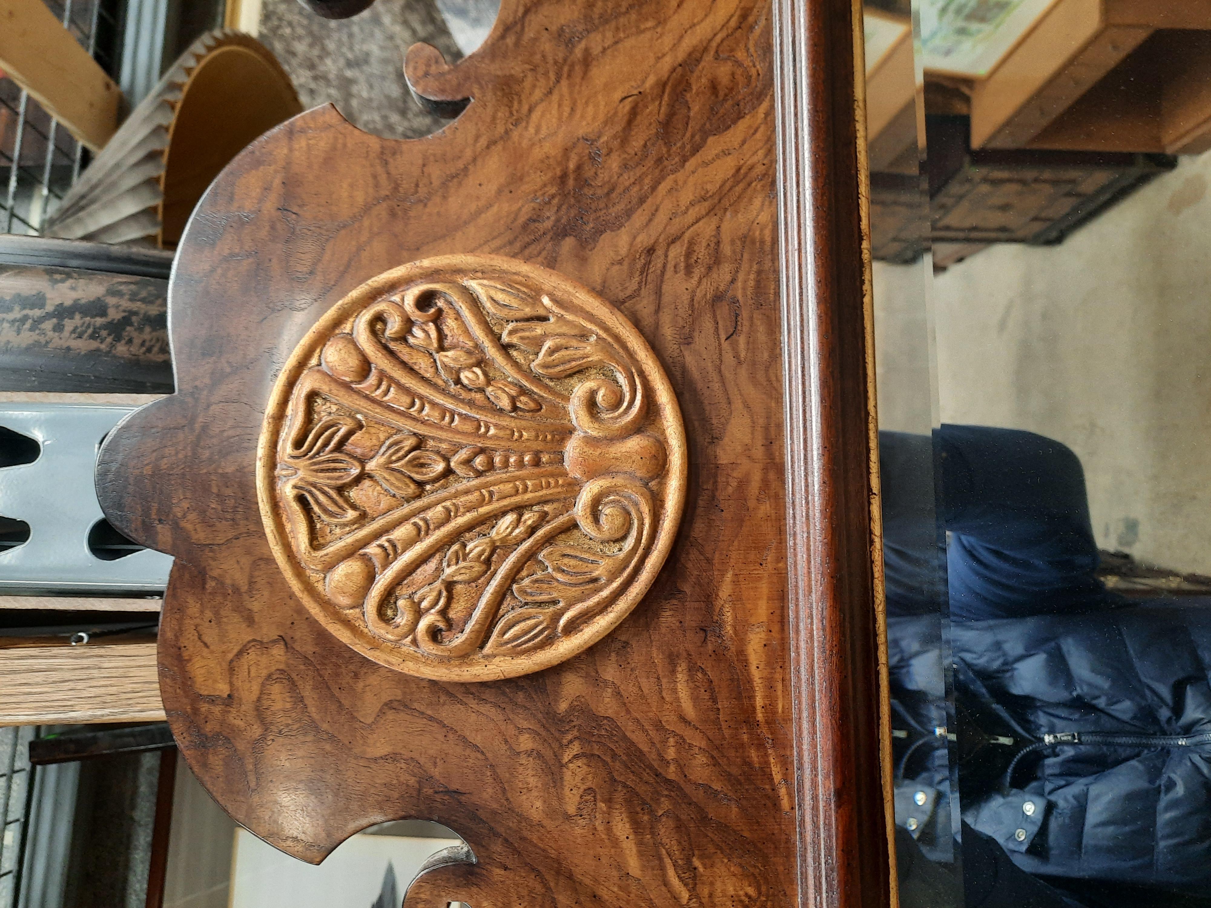 Brass Henredon Aston Court Chippendale Mirror, circa 1980s