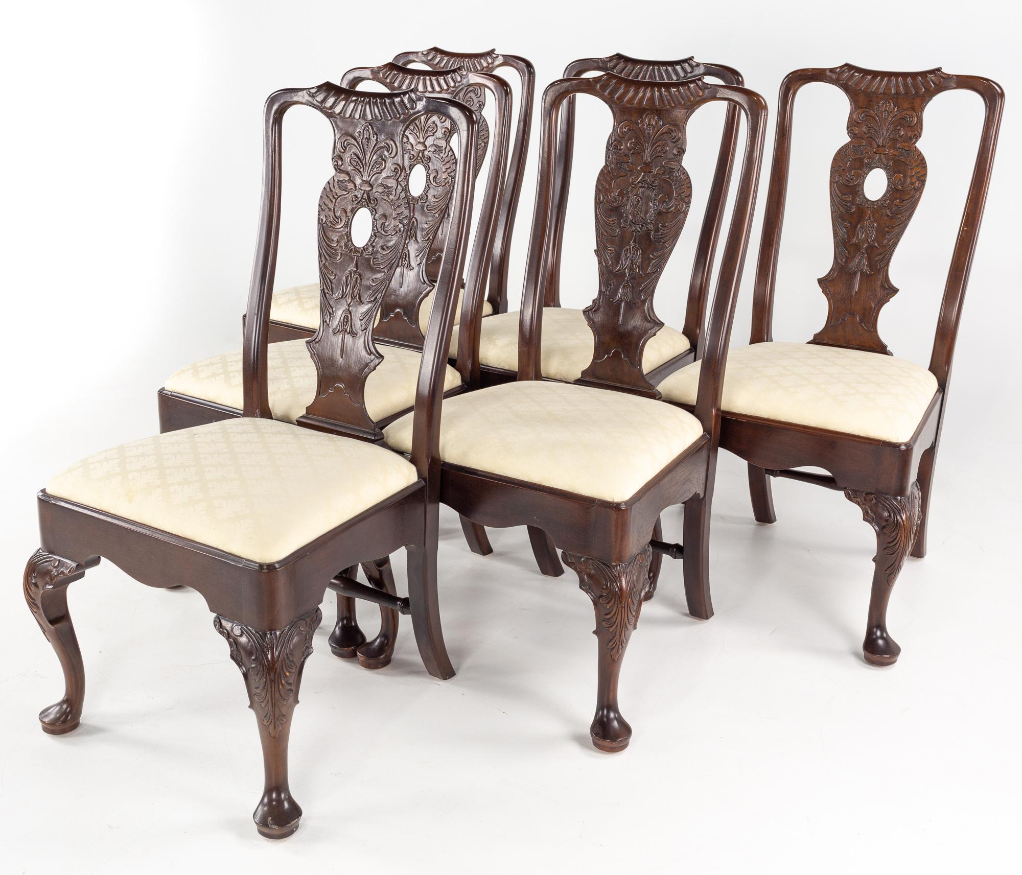 Henredon Aston Court Mahogany Dining Chairs, Set of 6 For Sale at